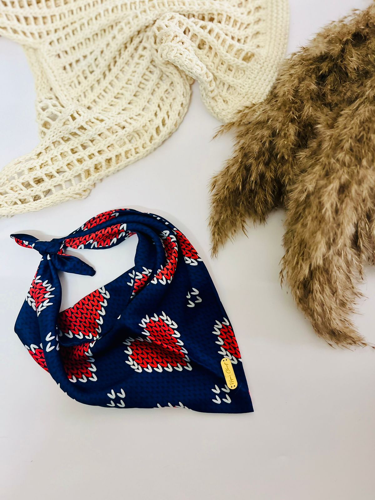 Heartfelt Blue Bandana