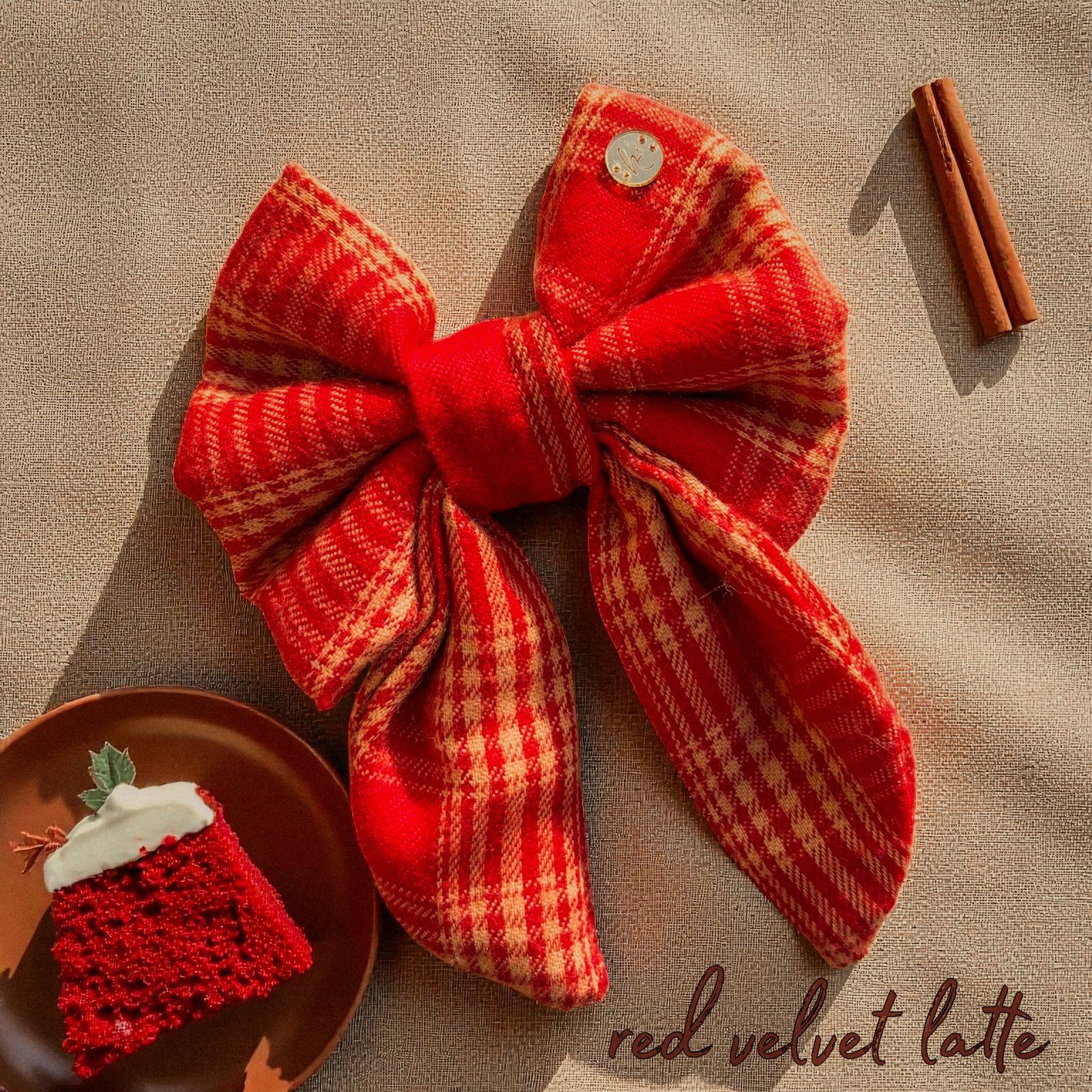 Red Velvet Latte Sailor bow